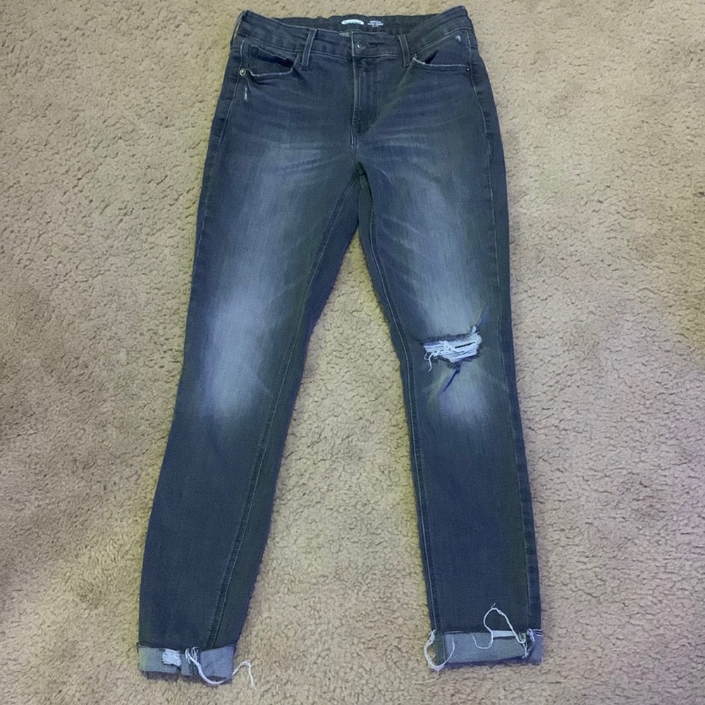 Old navy black mid-rise jeans
